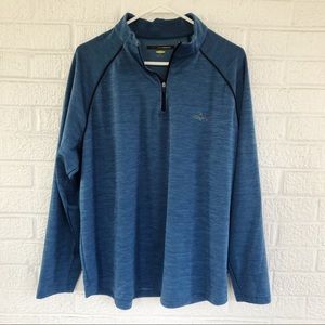 Greg Norman Play Dry 1/4 Zip Pullover Blue Large